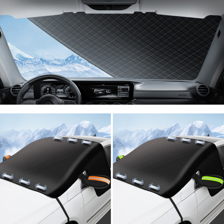 Car Magnetic Front Sunscreen Waterproof Thick Snow Shield(Green) - Window Foils & Solar Protection by PMC Jewellery | Online Shopping South Africa | PMC Jewellery | Buy Now Pay Later Mobicred
