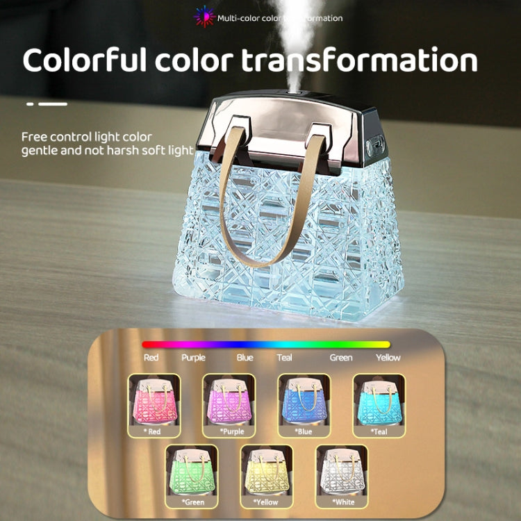 Desktop Small Crystal Bag Humidifier Aroma Ambient Lighting, Color: Blue Plug-in - free shipping - PMC TechLife - Order now!