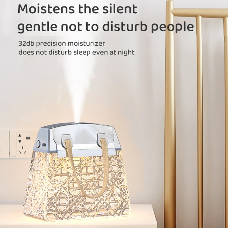 Desktop Small Crystal Bag Humidifier Aroma Ambient Lighting, Color: Blue Plug-in - free shipping - PMC TechLife - Order now!