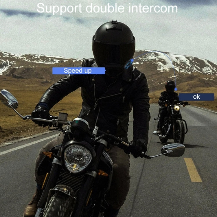 KUQIBAO K21S Motorcycle Riding Helmet Dual Intercom Bluetooth Headset With Lights(Soft Microphone) - free shipping - PMC TechLife - Order now!