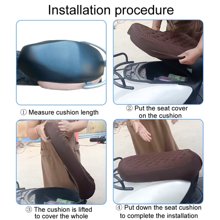 Medium Electrical Bike Warm Breathable Non-Slip Cushion Cover(Black) - free shipping - PMc TechLife - Order now!