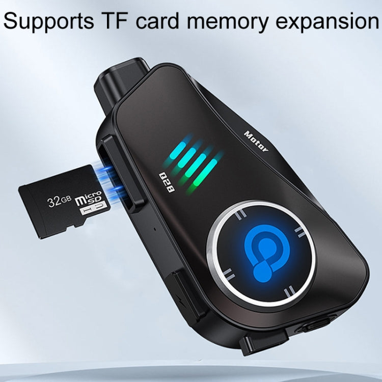 KUQIBAO Q28 Motorcycle Riding Helmet Bluetooth-compatible Headset Recorder(Soft Microphone) - free shipping - PMC TechLife - Order now!