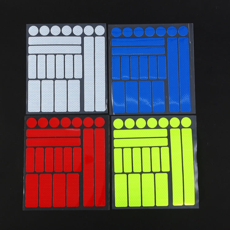 21 In 1 Electric Bike Backed Honeycomb Reflective Stickers Safety Signs Warning Strips(Red) - Decorative Accessories by PMC TechLife | Online Shopping South Africa | PMC TechLife | Buy Now Pay Later Mobicred