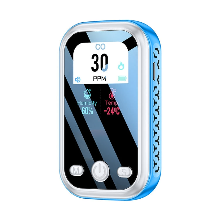 Portable Carbon Monoxide Detector Outdoor Home Detection Alarm(Blue) - Air & Water Quality Tester by PMC TechLife | Online Shopping South Africa | PMC TechLife | Buy Now Pay Later Mobicred