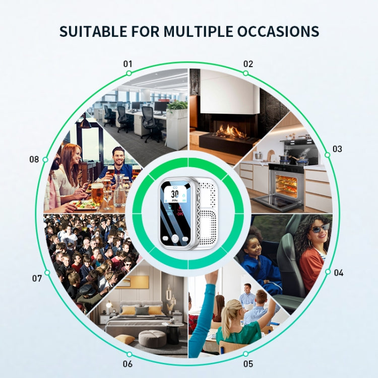 Portable Carbon Monoxide Detector Outdoor Home Detection Alarm(Gray) - Air & Water Quality Tester by PMC TechLife | Online Shopping South Africa | PMC TechLife | Buy Now Pay Later Mobicred