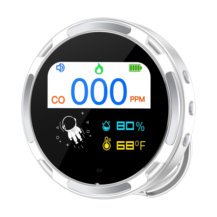 Portable Waterproof Carbon Monoxide Alarm Detector(White) - Air & Water Quality Tester by PMC TechLife | Online Shopping South Africa | PMC TechLife | Buy Now Pay Later Mobicred