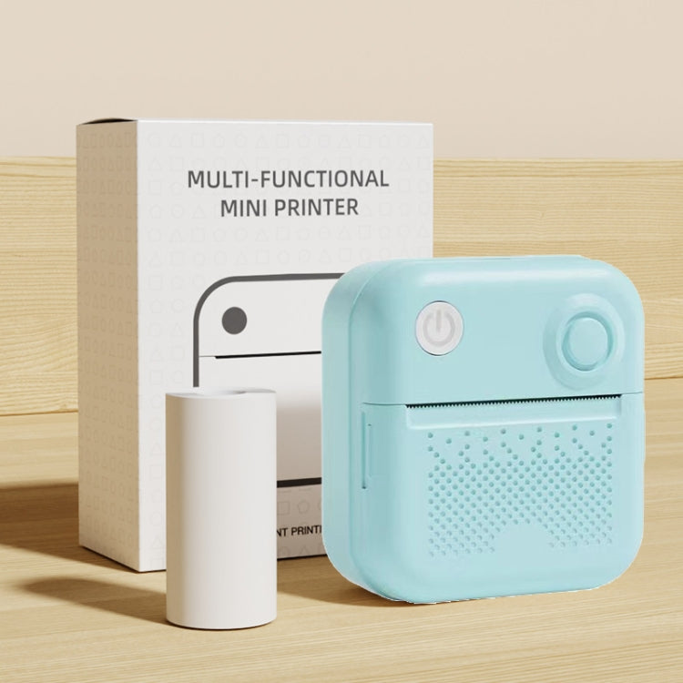 200DPI Mini Label Printer Thermal Inkless Black And White Printer With 1 Roll Printing Paper(Blue) - Printer by PMC TechLife | Online Shopping South Africa | PMC TechLife | Buy Now Pay Later Mobicred