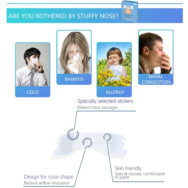 30pcs /Pack Transparent Nasal Strips To Improve Sleep, Reduce Snoring 66x19mm - free shipping - PMC TechLife - Order now!