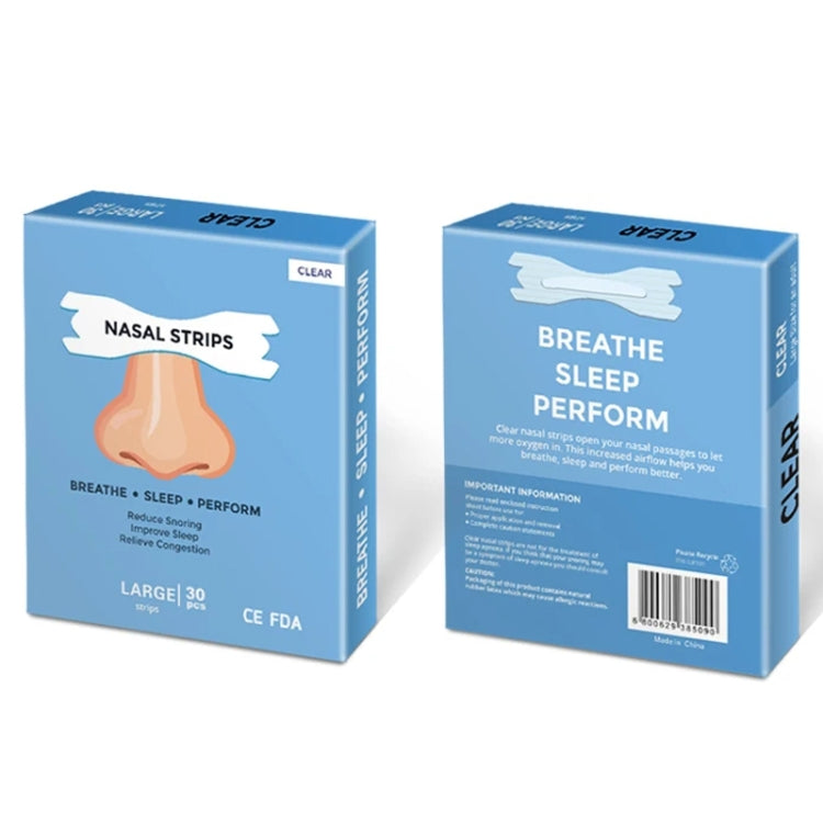 30pcs /Pack Transparent Nasal Strips To Improve Sleep, Reduce Snoring 66x19mm - free shipping - PMC TechLife - Order now!