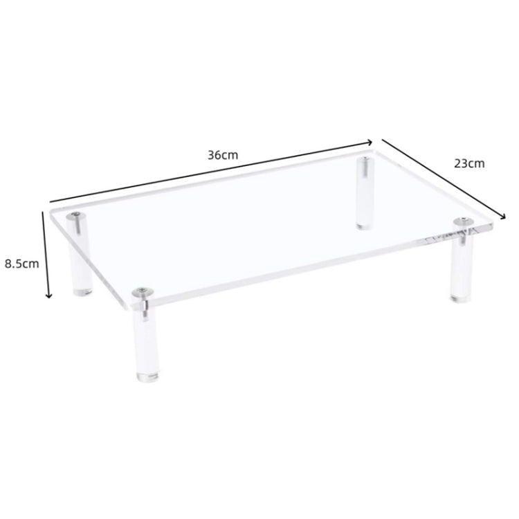 YX136 Desktop Acrylic Laptop / Printer Raised Stand - Laptop Stand by PMC TechLife | Online Shopping South Africa | PMC TechLife | Buy Now Pay Later Mobicred