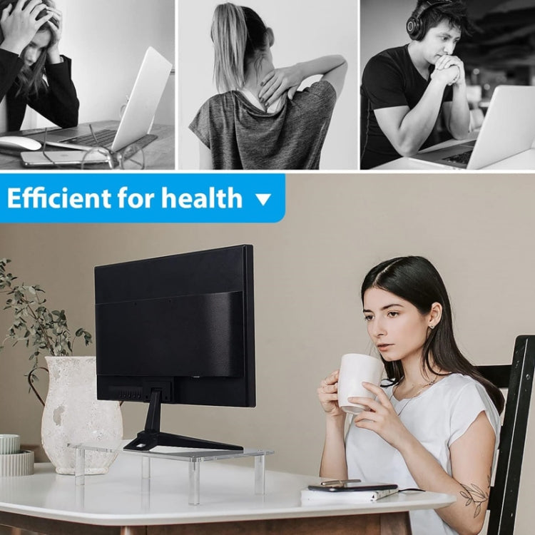 YX136 Desktop Acrylic Laptop / Printer Raised Stand - Laptop Stand by PMC TechLife | Online Shopping South Africa | PMC TechLife | Buy Now Pay Later Mobicred