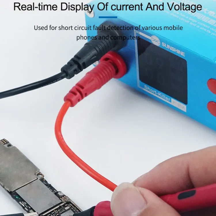 SUNSHINE P-30A Smart Anti-Burning Universal Mobile Phone Component Repair Motherboard Fault Detector, EU Plug - free shipping - PMC TechLife - Order now!
