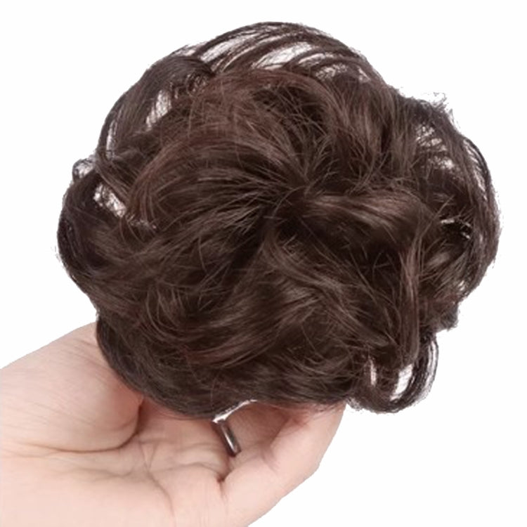 Ladies Fluffy Natural Pods Wig Grab Clip Plate Hair Buns(Dark Brown) - free shipping - PMC TechLife - Order now!