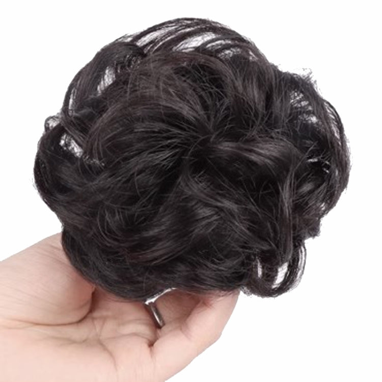 Ladies Fluffy Natural Pods Wig Grab Clip Plate Hair Buns(Natural Black) - free shipping - PMC TechLife - Order now!