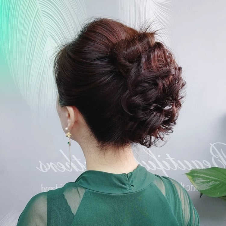 Ladies Fluffy Natural Pods Wig Grab Clip Plate Hair Buns(Natural Black) - free shipping - PMC TechLife - Order now!