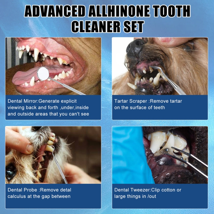 Pet Ultrasonic Teeth Cleaner Dog Electric Teeth Cleaning Tool Home Dentistry Tartar Remover(White) - Oral Cleaning Tools by PMC TechLife | Online Shopping South Africa | PMC TechLife | Buy Now Pay Later Mobicred