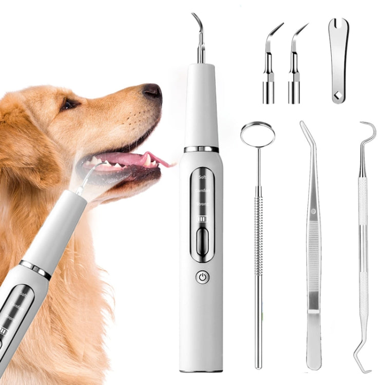 Pet Ultrasonic Teeth Cleaner Dog Electric Teeth Cleaning Tool Home Dentistry Tartar Remover(Black) - Oral Cleaning Tools by PMC TechLife | Online Shopping South Africa | PMC TechLife | Buy Now Pay Later Mobicred