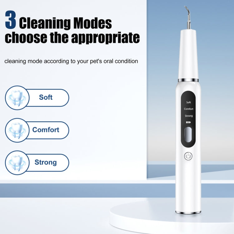 Pet Ultrasonic Teeth Cleaner Dog Electric Teeth Cleaning Tool Home Dentistry Tartar Remover(White) - Oral Cleaning Tools by PMC TechLife | Online Shopping South Africa | PMC TechLife | Buy Now Pay Later Mobicred