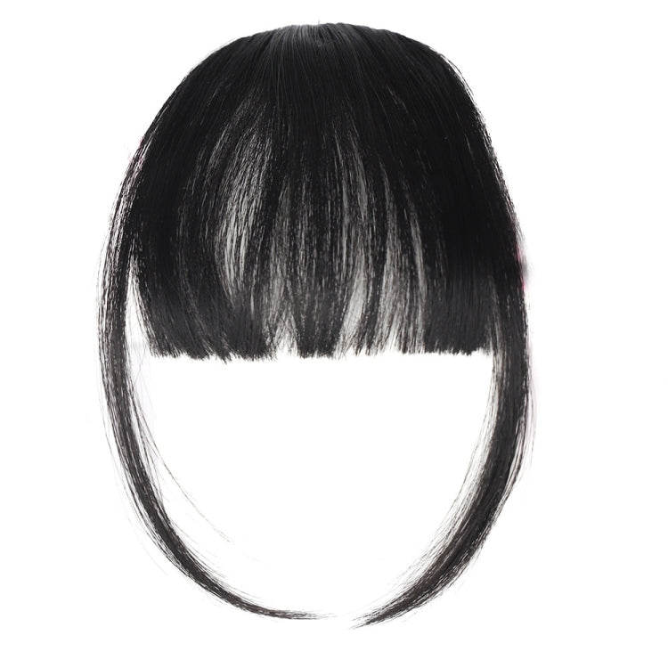 Chemical Fiber Wigs Thin Air Bangs Clip-on Wigs, Color: Natural Black with Sideburns - free shipping - PMC TechLife - Order now!