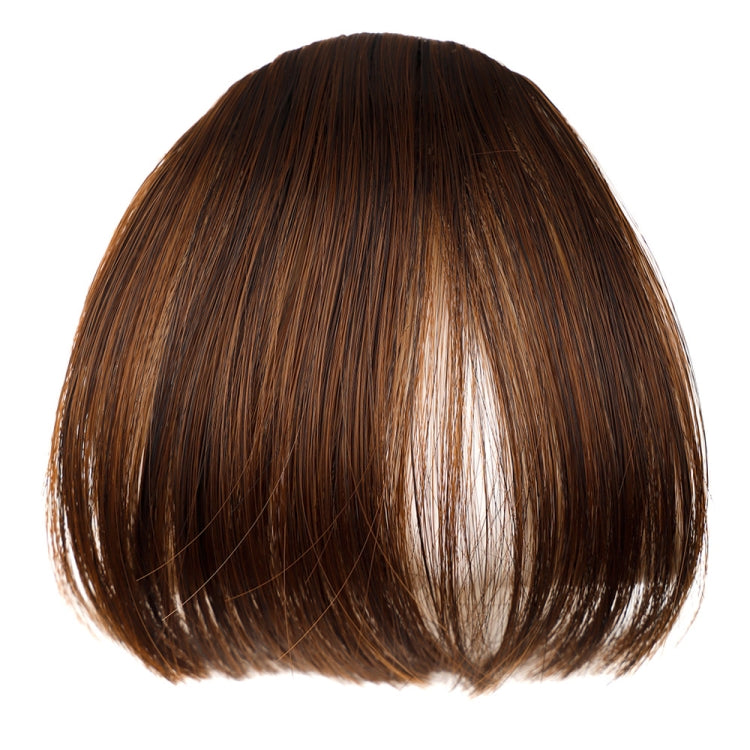 Chemical Fiber Wigs Thin Air Bangs Clip-on Wigs, Color: Light Brown No Sideburns - free shipping - PMC TechLife - Order now!