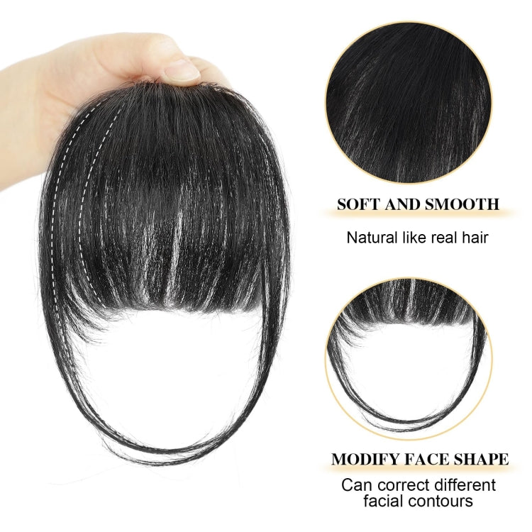 Chemical Fiber Wigs Thin Air Bangs Clip-on Wigs, Color: Natural Black with Sideburns - free shipping - PMC TechLife - Order now!