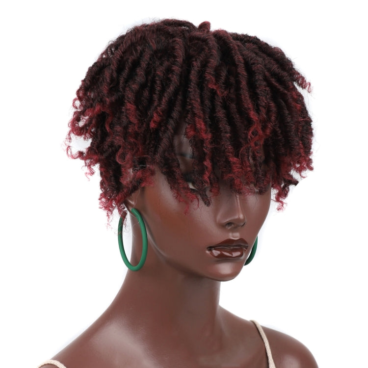 Personalized Hollow Curl Hip Hop Short Hair Dirty Braid Wig Blocks, Model: 1BTBUG - free shipping - PMC TechLife - Order now!