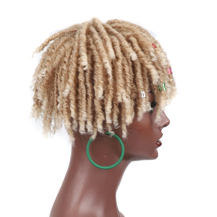 Personalized Hollow Curl Hip Hop Short Hair Dirty Braid Wig Blocks, Model: 1BTPURPLE - free shipping - PMC TechLife - Order now!