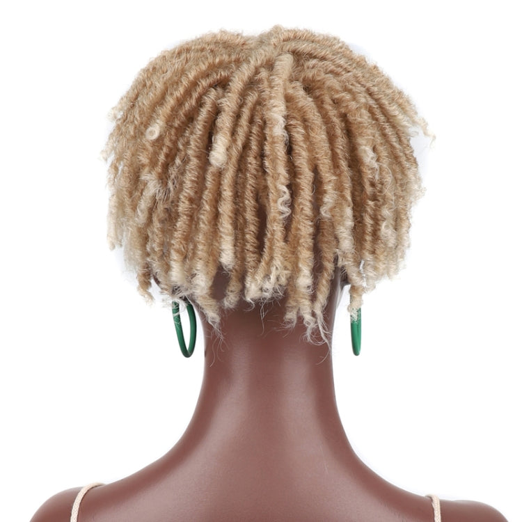Personalized Hollow Curl Hip Hop Short Hair Dirty Braid Wig Blocks, Model: 27T613 - free shipping - PMC TechLife - Order now!