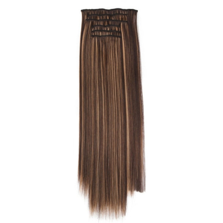 7pcs / Set Clips Long Straight Hair Extension Pieces 16 Clips Chemical Fiber Wigs, Model: 4H27# - free shipping - PMC TechLife - Order now!