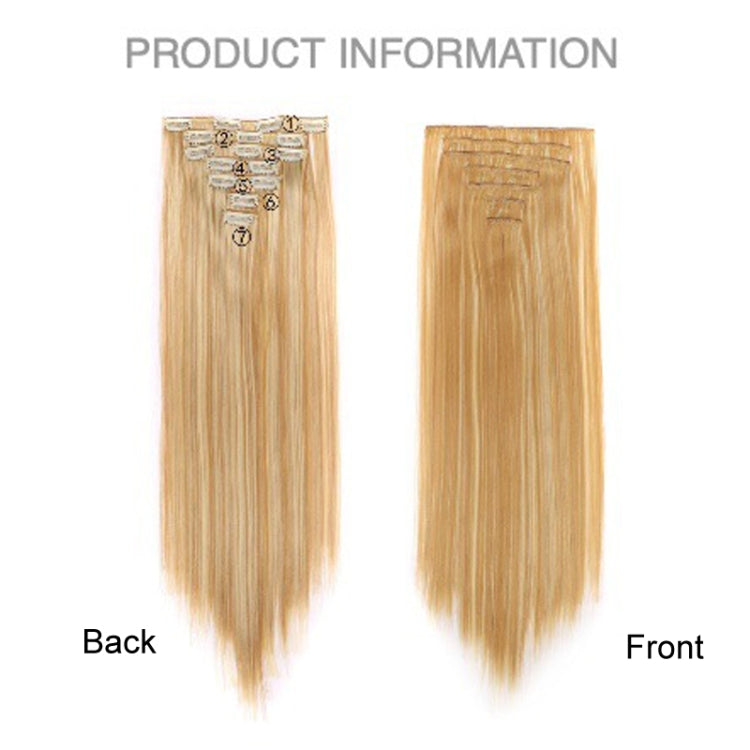 7pcs / Set Clips Long Straight Hair Extension Pieces 16 Clips Chemical Fiber Wigs, Model: 4H27# - free shipping - PMC TechLife - Order now!