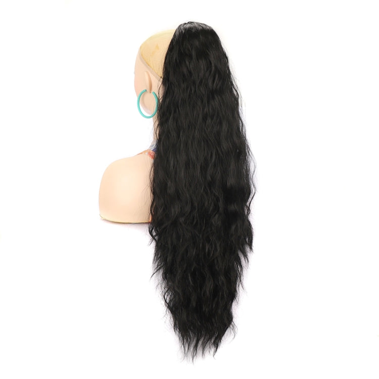 Ladies Extended Woolly Curly Rope Pulling Mesh Ponytail Wig, Color: 1B# - free shipping - PMC TechLife - Order now!
