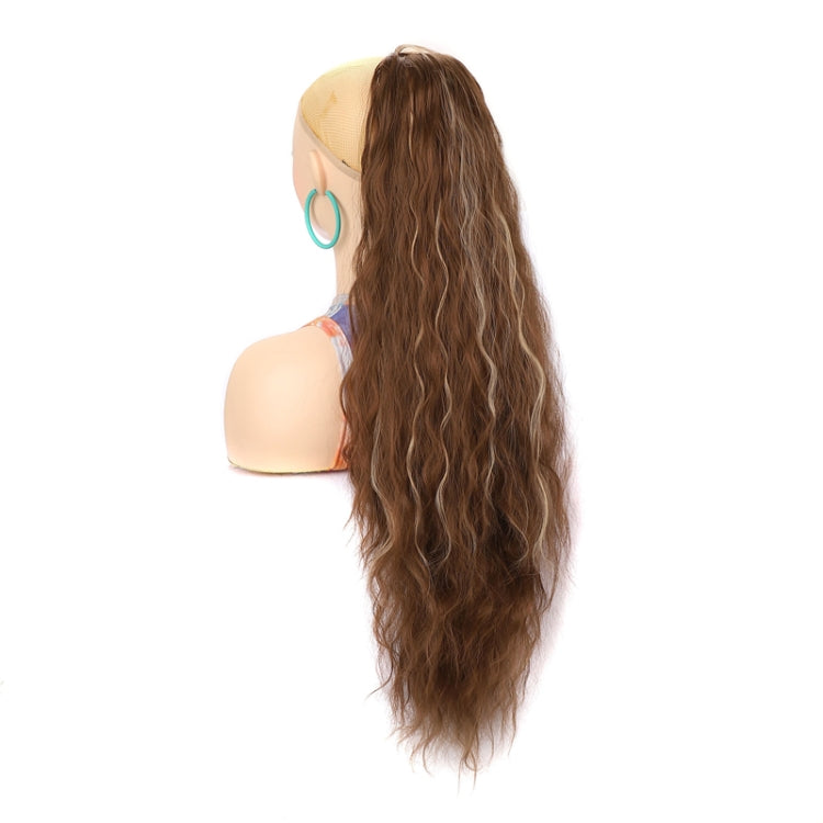 Ladies Extended Woolly Curly Rope Pulling Mesh Ponytail Wig, Color: 10H24# - free shipping - PMC TechLife - Order now!