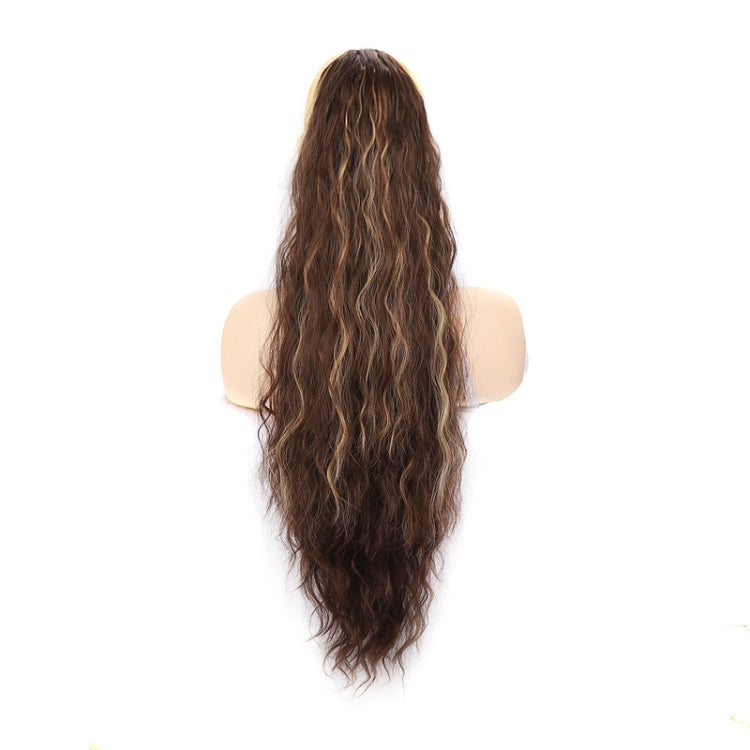 Ladies Extended Woolly Curly Rope Pulling Mesh Ponytail Wig, Color: 18T60A# - free shipping - PMC TechLife - Order now!