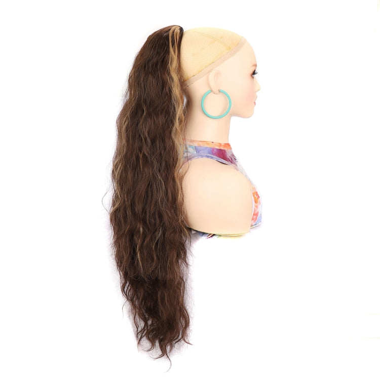 Ladies Extended Woolly Curly Rope Pulling Mesh Ponytail Wig, Color: 18H613# - free shipping - PMC TechLife - Order now!
