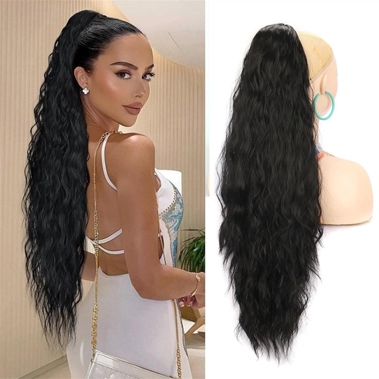 Ladies Extended Woolly Curly Rope Pulling Mesh Ponytail Wig, Color: 18H613# - free shipping - PMC TechLife - Order now!