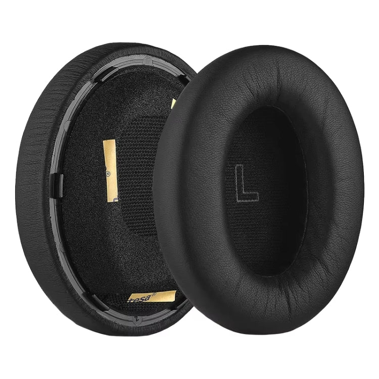 1pair For BOSE QC Ultra Headphone Leather Sponge Cover Earmuffs, Color: Black Lambskin - free shipping - PMC Jewellery - Order now!