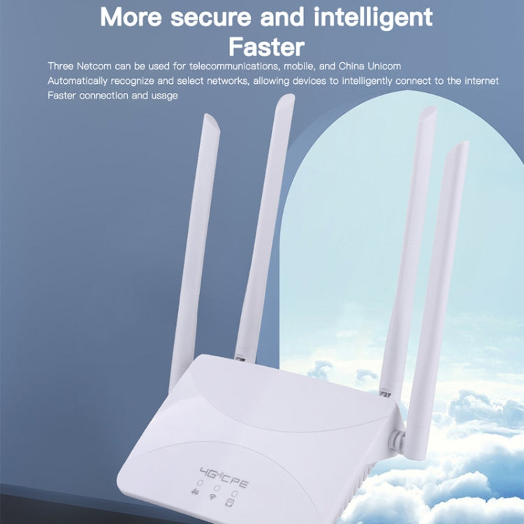 Asian B1/3/5/7/8/38/40/41 4G Wireless CPE Router Plug-in Mobile WiFi, EU Plug - Wireless Routers by PMC TechLife | Online Shopping South Africa | PMC TechLife | Buy Now Pay Later Mobicred