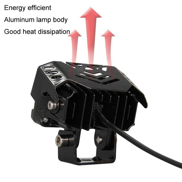 12W Motorcycle Spotlight High Bright Two Color Modified External Waterproof LED Lens Headlight(Always Bright - 3 Wire) - free shipping - PMC TechLife - Order now!