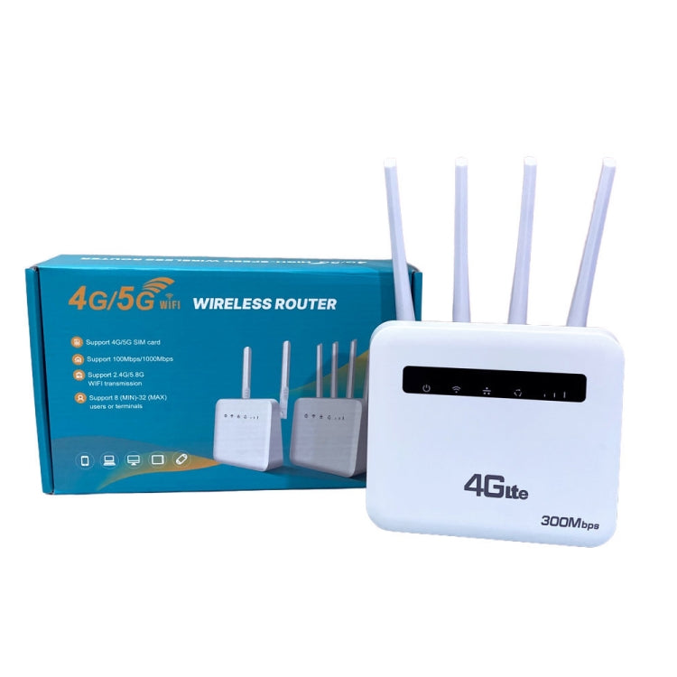 For European / Asian / African 4G CPE WiFi6 Plug-in Wireless Router Dual Port Wireless Hotspot, EU Plug(White) - Wireless Routers by PMC TechLife | Online Shopping South Africa | PMC TechLife | Buy Now Pay Later Mobicred
