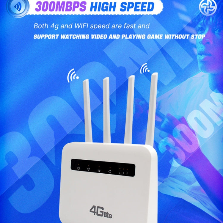For European / Asian / African 4G CPE WiFi6 Plug-in Wireless Router Dual Port Wireless Hotspot, EU Plug(White) - Wireless Routers by PMC TechLife | Online Shopping South Africa | PMC TechLife | Buy Now Pay Later Mobicred
