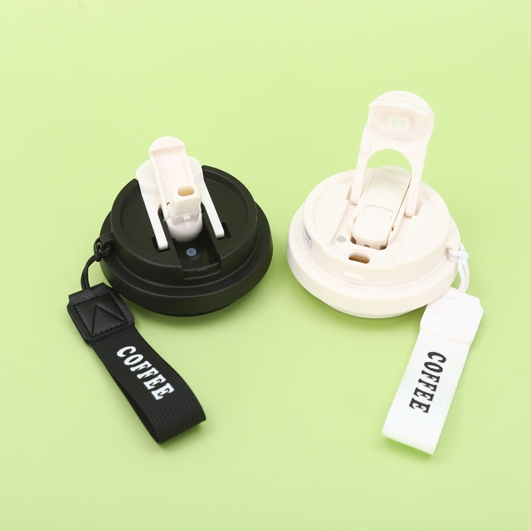 2.8 Inch Cup Mouth Straw Cup Lid Coffee Mug Replacement Lid With Hand Strip(White) - Vacuum Thermoses & Cups by PMc TechLife | Online Shopping South Africa | PMc TechLife | Buy Now Pay Later Mobicred