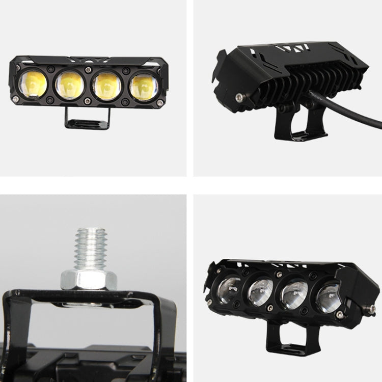 Motorcycle Spotlight External Lens Car LED Headlight Strong Spot Fog Light, Model: Flashing-2 Wires - free shipping - PMC Jewellery - Order now!