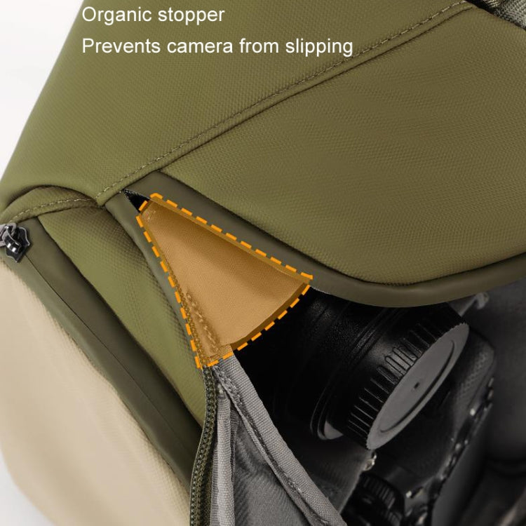 Cwatcun D148 Medium Casual Camera Bag Shoulder Crossbody Daily Photography Bag, Color: Army Green - free shipping - PMC TechLife - Order now!