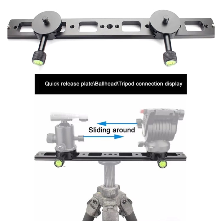 Double Camera Bracket Arca Swiss Quick Release Plate, Spec: PU360 - Quick Release Plate by PMC TechLife | Online Shopping South Africa | PMC TechLife | Buy Now Pay Later Mobicred