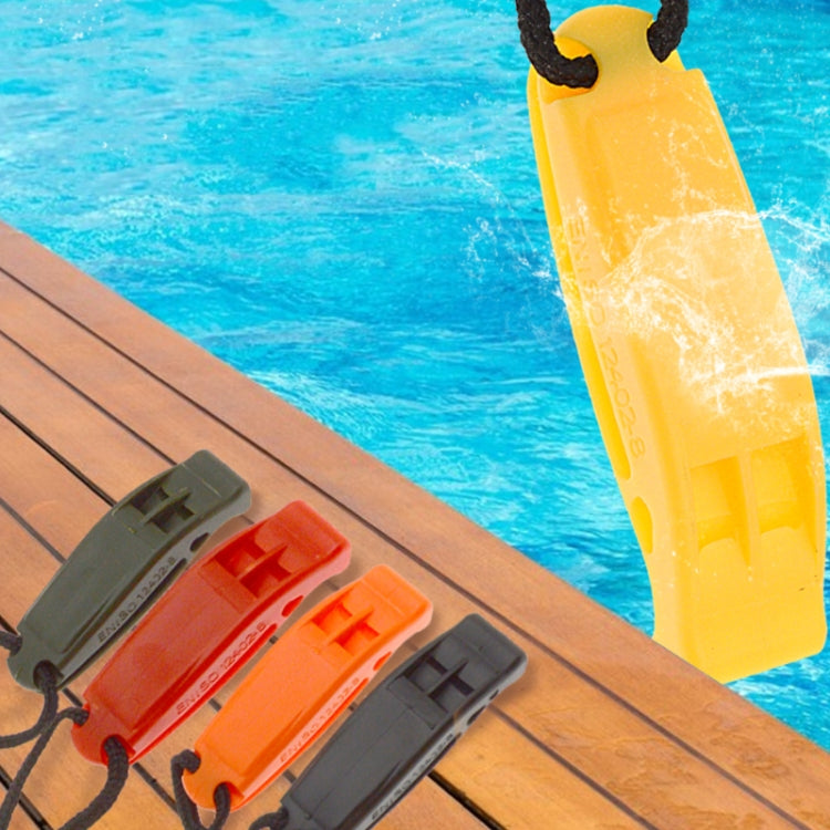 Dual-Frequency Outdoor Survival Whistle With Built-In Lanyard(Yellow) - Emergency Tools by PMC TechLife | Online Shopping South Africa | PMC TechLife | Buy Now Pay Later Mobicred