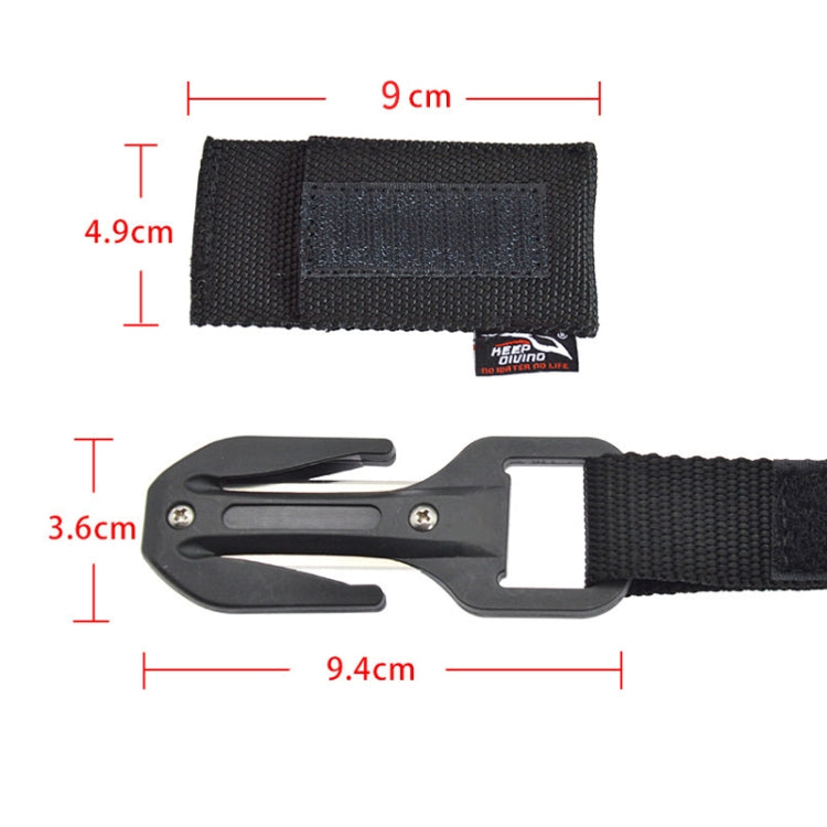 Underwater Portable Diving Rescue Rope Cutter(Black) - Emergency Tools by PMC TechLife | Online Shopping South Africa | PMC TechLife | Buy Now Pay Later Mobicred