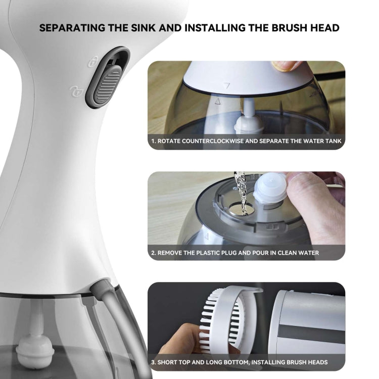 Small Portable Handheld Household Steam Spray Clothes Wrinkle Removal Iron, Size: UK Plug(White) - free shipping - PMC TechLife - Order now!