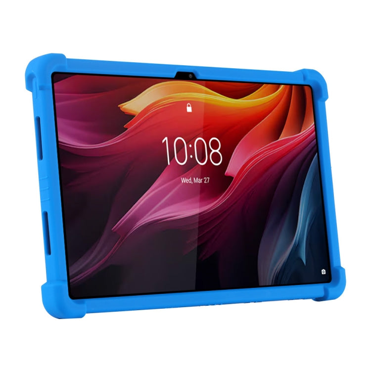 For Lenovo Tab K11 Plus Shockproof Silicone Tablet Protective Case With Holder(Blue) - Lenovo by PMC TechLife | Online Shopping South Africa | PMC TechLife | Buy Now Pay Later Mobicred