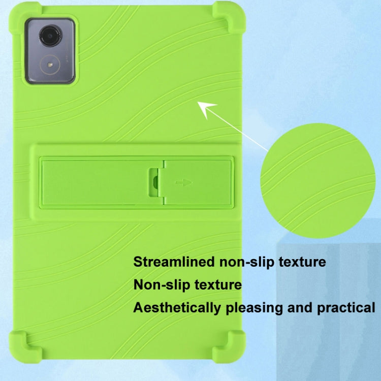 For Lenovo Tab K11 Plus Shockproof Silicone Tablet Protective Case With Holder(Blue) - Lenovo by PMC TechLife | Online Shopping South Africa | PMC TechLife | Buy Now Pay Later Mobicred