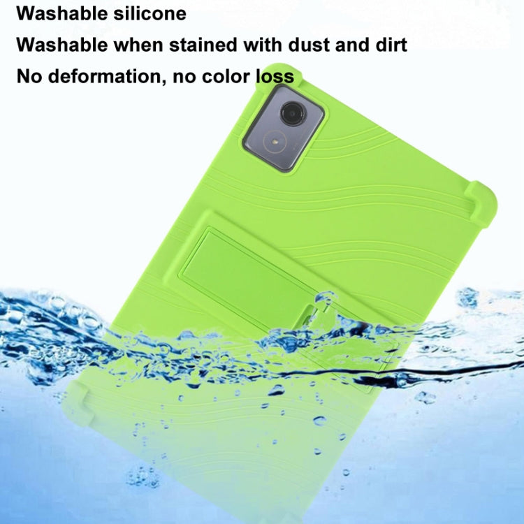 For Lenovo Tab K11 Plus Shockproof Silicone Tablet Protective Case With Holder(Blue) - Lenovo by PMC TechLife | Online Shopping South Africa | PMC TechLife | Buy Now Pay Later Mobicred